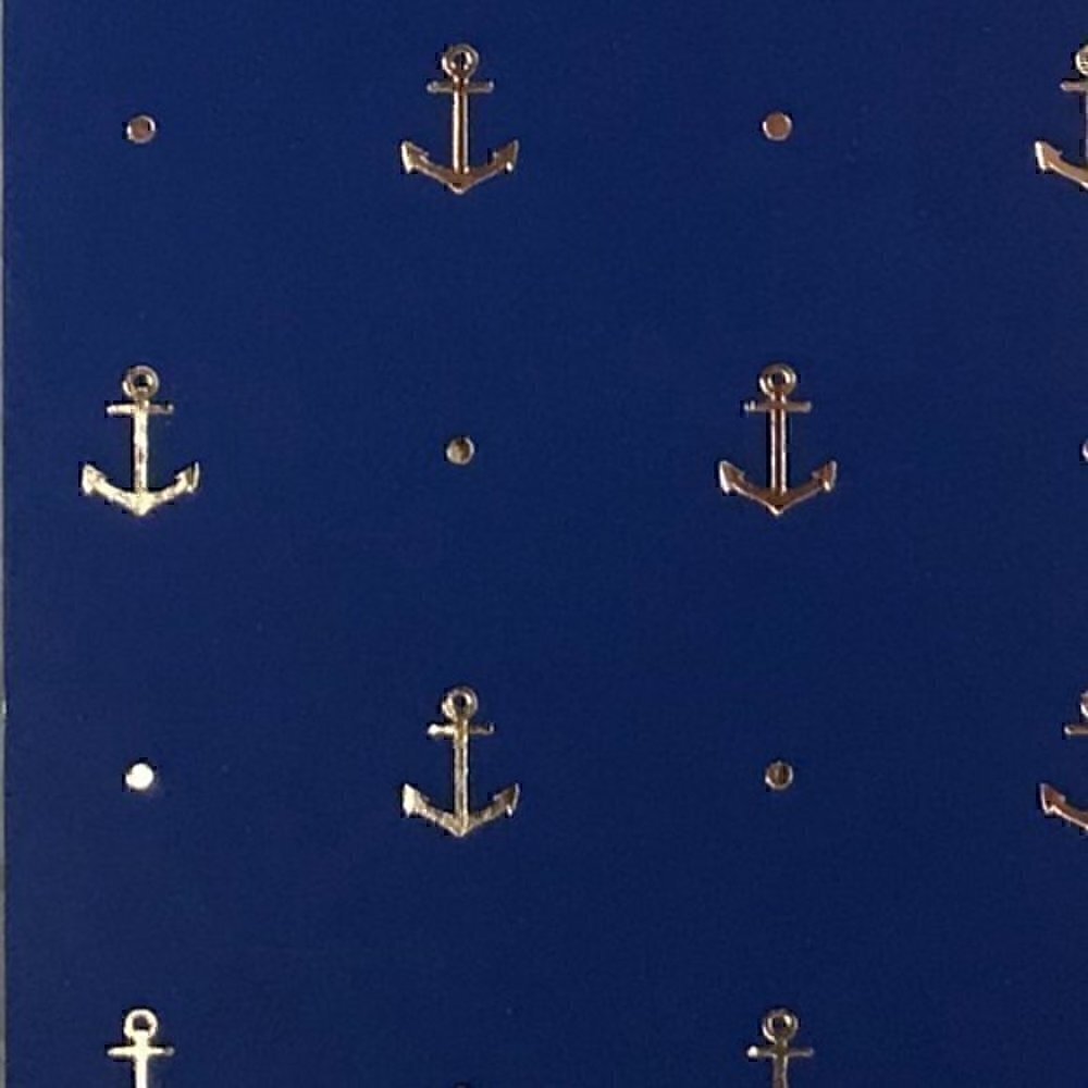 ☀️2/$14 Graphique Nautical "Anchors" Spiral Bound Notepad - Picture 2 of 4